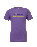 Monroe Township HS Wrestling Primary Logo - Mens Tri Blend Shirt