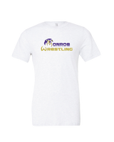 Monroe Township HS Wrestling Primary Logo - Mens Tri Blend Shirt