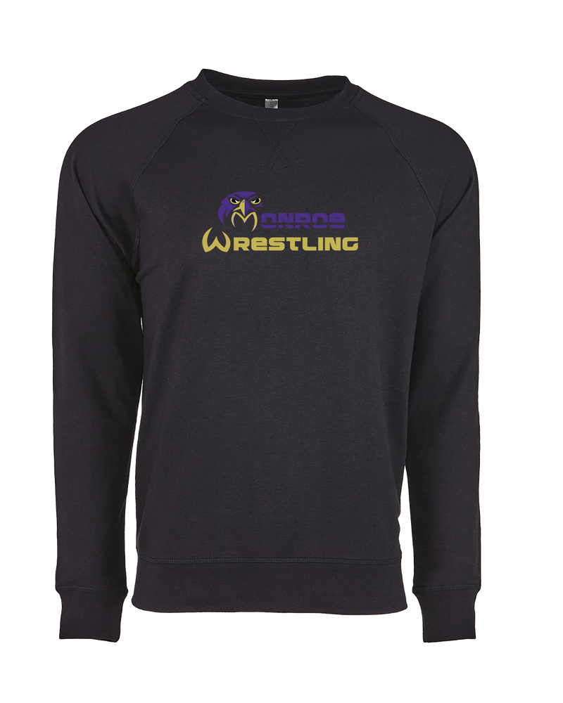 Monroe Township HS Wrestling Primary Logo - Crewneck Sweatshirt
