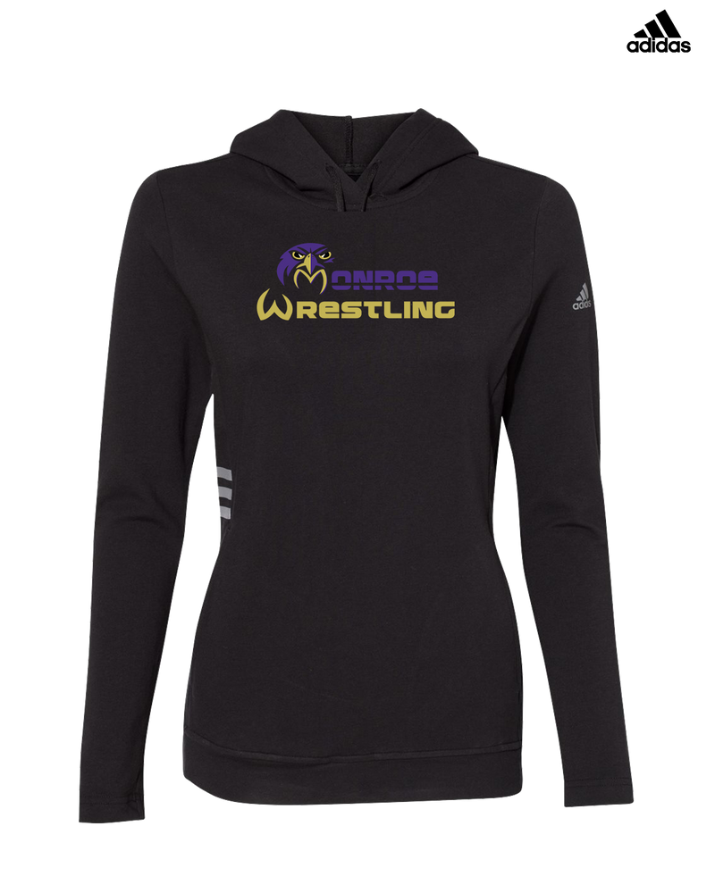 Monroe Township HS Wrestling Primary Logo - Adidas Women's Lightweight Hooded Sweatshirt