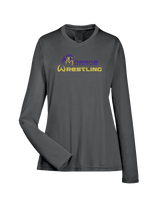 Monroe Township HS Wrestling Primary Logo - Womens Performance Long Sleeve