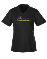 Monroe Township HS Wrestling Primary Logo - Womens Performance Shirt