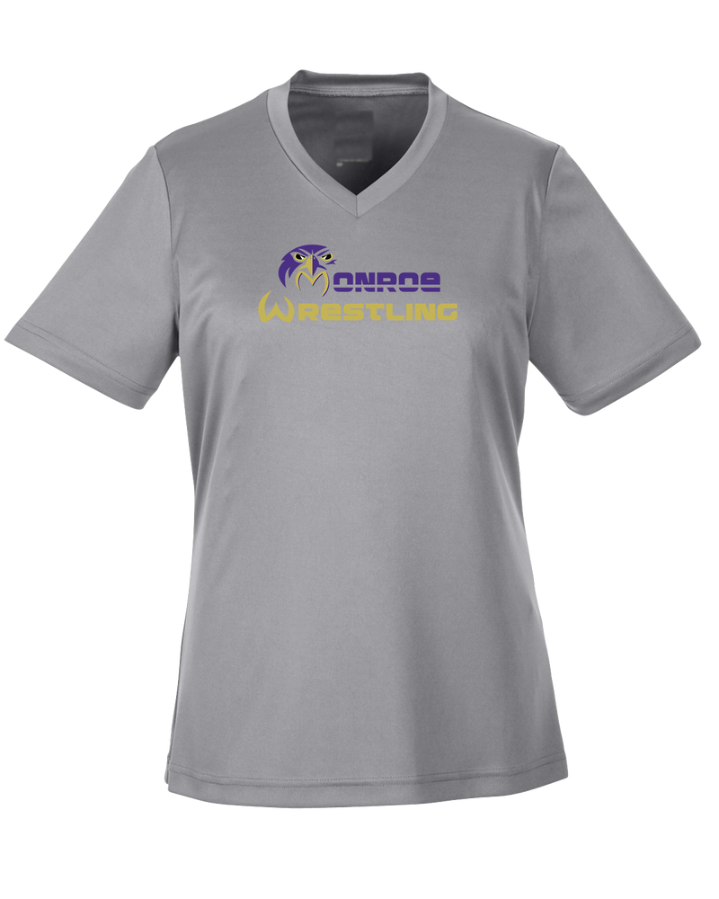 Monroe Township HS Wrestling Primary Logo - Womens Performance Shirt