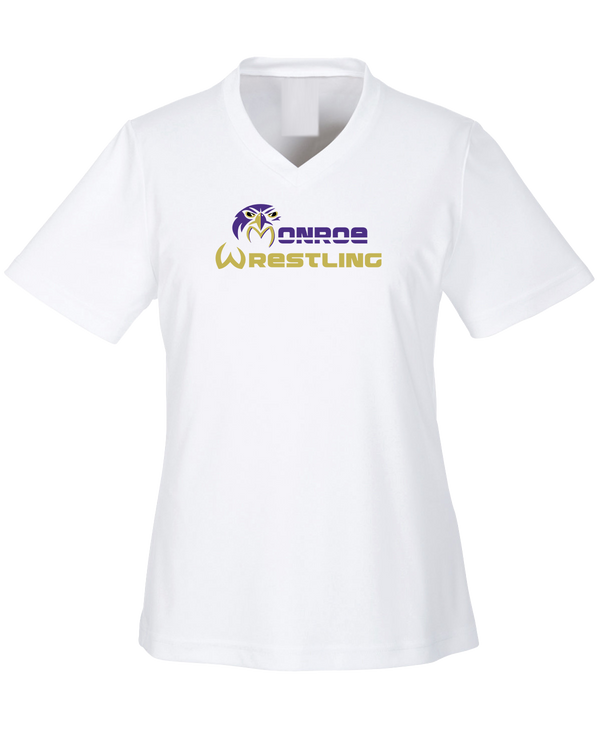 Monroe Township HS Wrestling Primary Logo - Womens Performance Shirt