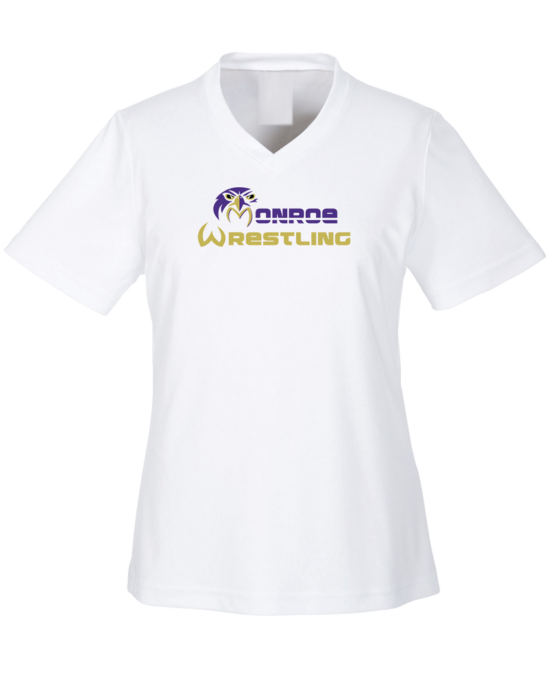 Monroe Township HS Wrestling Primary Logo - Womens Performance Shirt