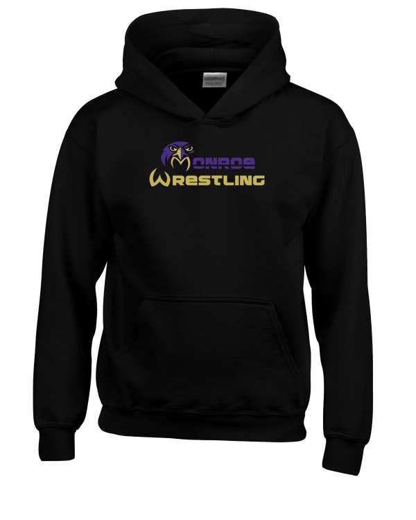 Monroe Township HS Wrestling Primary Logo - Youth Hoodie