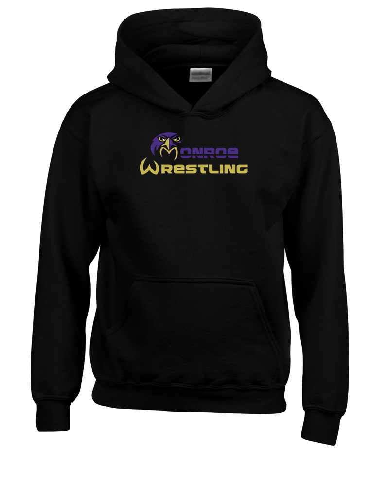 Monroe Township HS Wrestling Primary Logo - Youth Hoodie