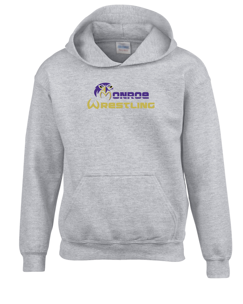 Monroe Township HS Wrestling Primary Logo - Youth Hoodie