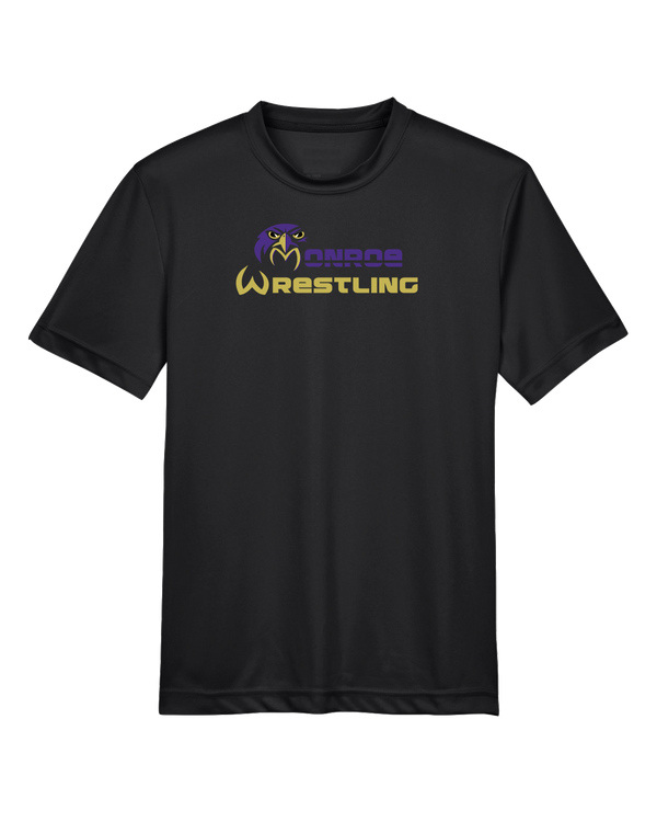 Monroe Township HS Wrestling Primary Logo - Youth Performance T-Shirt