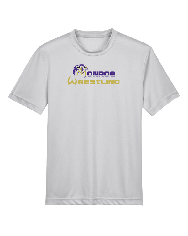 Monroe Township HS Wrestling Primary Logo - Youth Performance T-Shirt