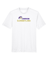 Monroe Township HS Wrestling Primary Logo - Youth Performance T-Shirt
