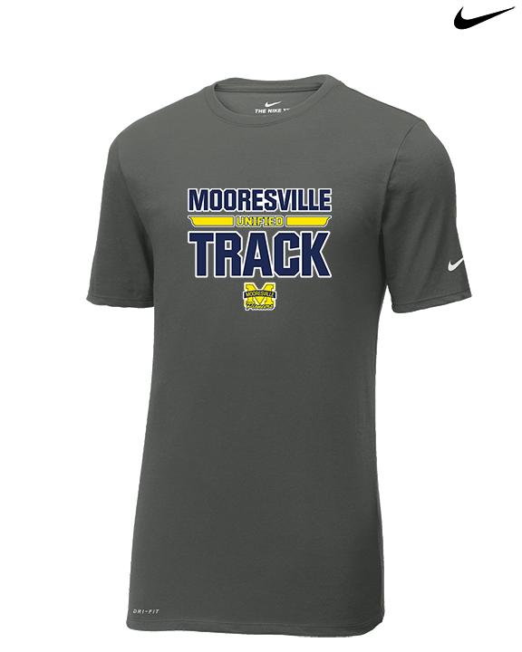 Mooresville HS Track & Field Logo - Mens Nike Cotton Poly Tee
