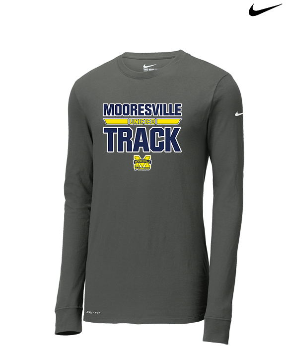 Mooresville HS Track & Field Logo - Mens Nike Longsleeve