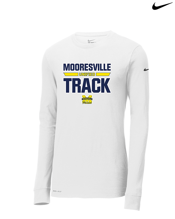 Mooresville HS Track & Field Logo - Mens Nike Longsleeve