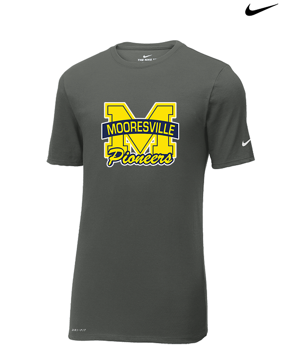 Mooresville HS Track & Field Logo M - Mens Nike Cotton Poly Tee