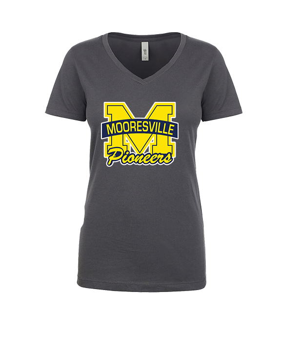 Mooresville HS Track & Field Logo M - Womens Vneck