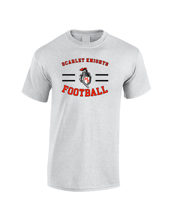 Morris Hills HS Football Curve - Cotton T-Shirt