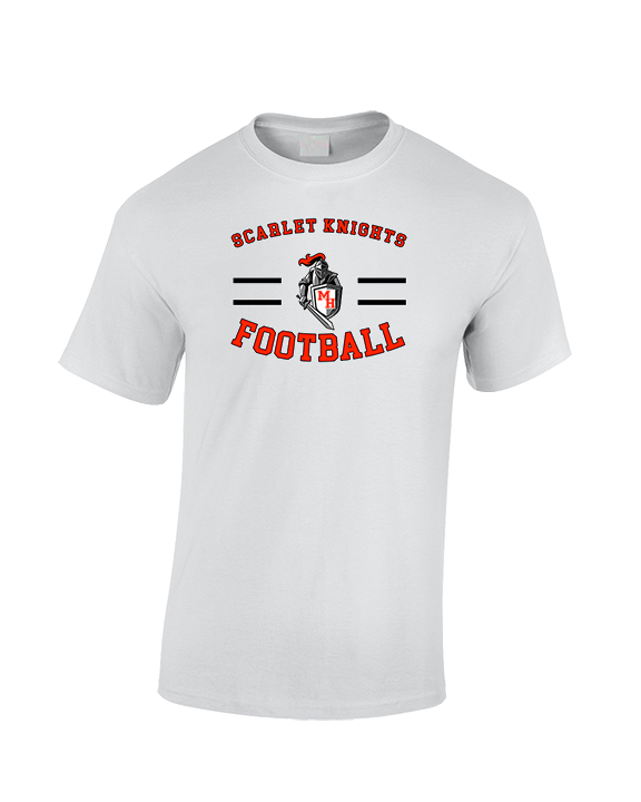 Morris Hills HS Football Curve - Cotton T-Shirt