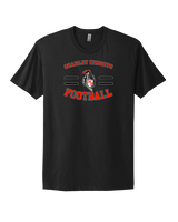 Morris Hills HS Football Curve - Mens Select Cotton T-Shirt