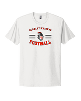 Morris Hills HS Football Curve - Mens Select Cotton T-Shirt