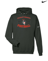 Morris Hills HS Football Curve - Nike Club Fleece Hoodie