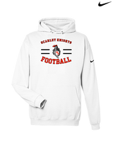 Morris Hills HS Football Curve - Nike Club Fleece Hoodie