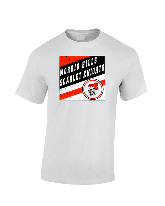 Morris Hills HS Football Square - Cotton T-Shirt