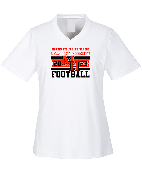 Morris Hills HS Football Stamp - Womens Performance Shirt