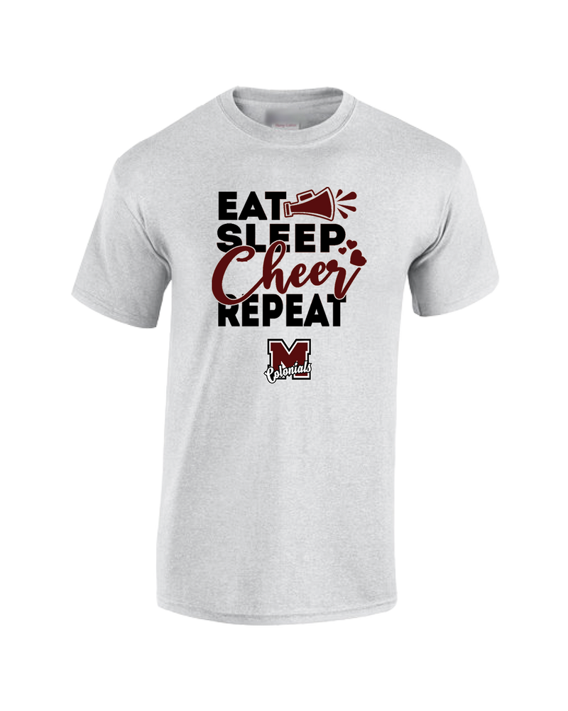 Morristown Eat Sleep Cheer - Cotton T-Shirt