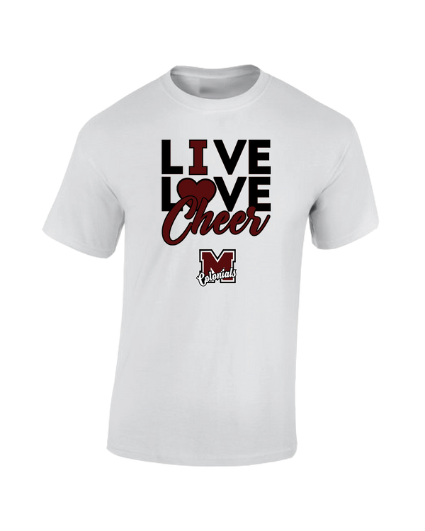 Morristown Live Love Cheer - Cotton T-Shirt