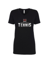 Morristown GT Tennis Splatter - Women’s V-Neck