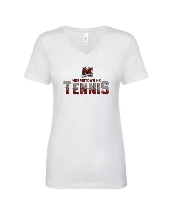 Morristown GT Tennis Splatter - Women’s V-Neck