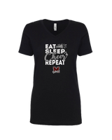 Morristown Eat Sleep Cheer - Women’s V-Neck