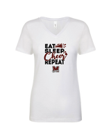 Morristown Eat Sleep Cheer - Women’s V-Neck