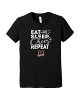 Morristown Eat Sleep Cheer - Youth T-Shirt