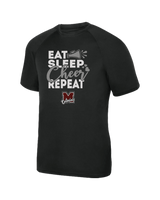 Morristown Eat Sleep Cheer - Youth Performance T-Shirt