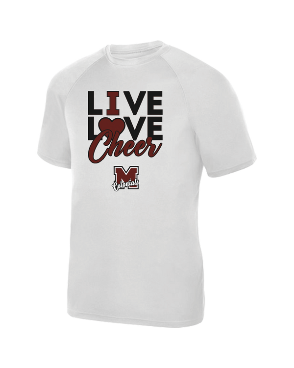 Morristown Live Love Cheer - Youth Performance T-Shirt