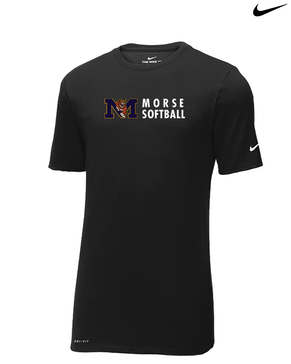 Morse HS Softball Basic - Mens Nike Cotton Poly Tee