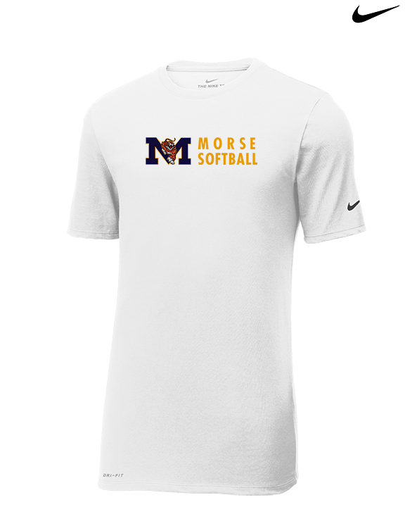 Morse HS Softball Basic - Mens Nike Cotton Poly Tee