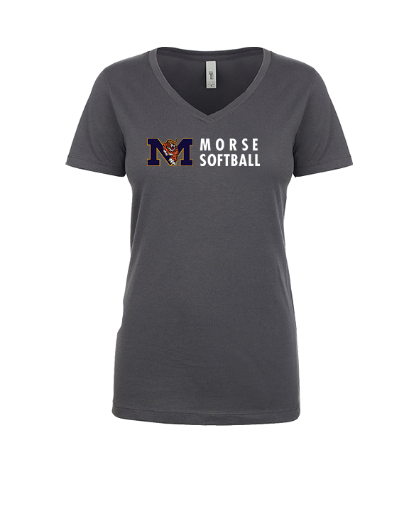 Morse HS Softball Basic - Womens V-Neck