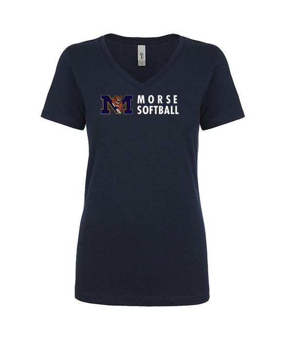 Morse HS Softball Basic - Womens V-Neck