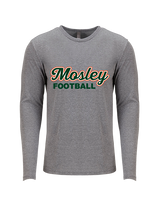 Mosley HS Football Logo - Tri-Blend Long Sleeve