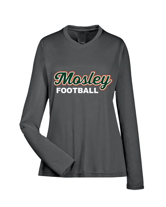 Mosley HS Football Logo - Womens Performance Longsleeve