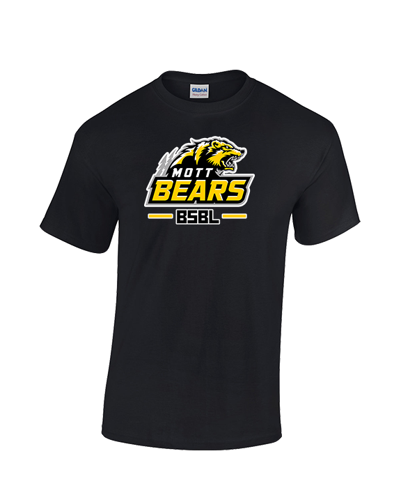 Mott Community College Baseball Logo Full BSBL - Cotton T-Shirt