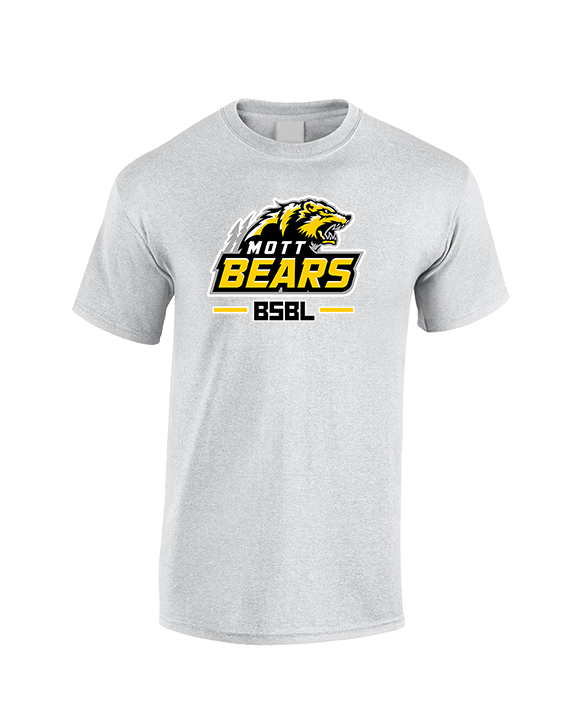 Mott Community College Baseball Logo Full BSBL - Cotton T-Shirt