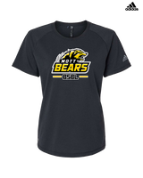 Mott Community College Baseball Logo Full BSBL - Womens Adidas Performance Shirt