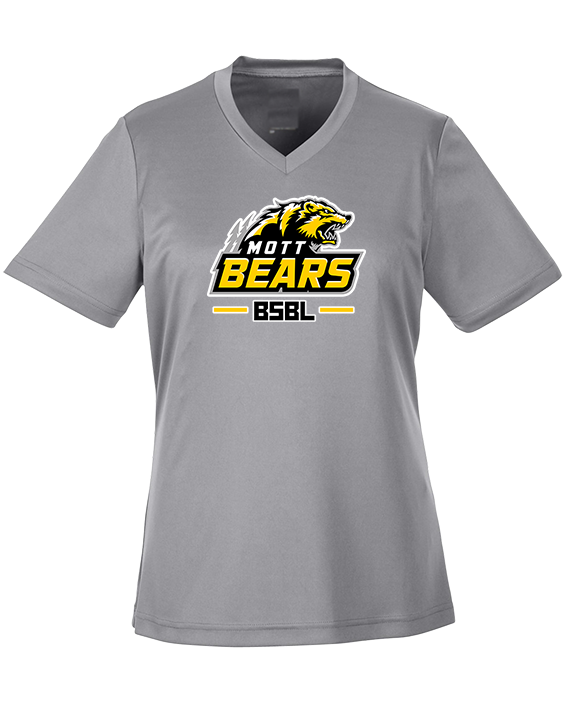 Mott Community College Baseball Logo Full BSBL - Womens Performance Shirt