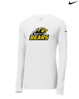 Mott Community College Baseball Logo Full Logo - Mens Nike Longsleeve