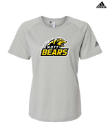 Mott Community College Baseball Logo Full Logo - Womens Adidas Performance Shirt