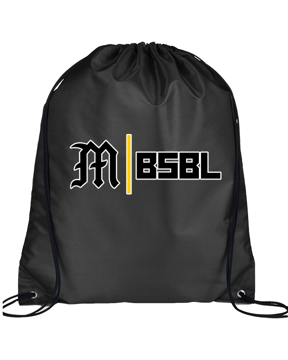 Mott Community College Baseball Logo M BSBL - Drawstring Bag